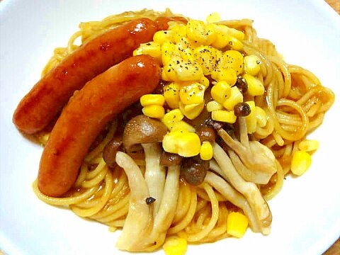 カレーリメイク☆カレーパスタ